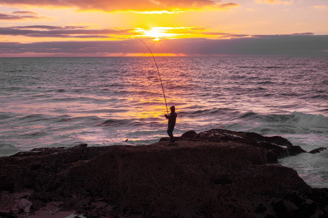 Pesca al tramonto